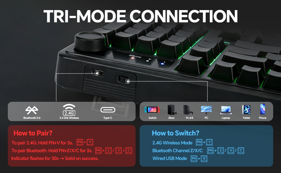 connection-pairing-guide-usb-ports-bluetooth-24g-wired-mode-instruction