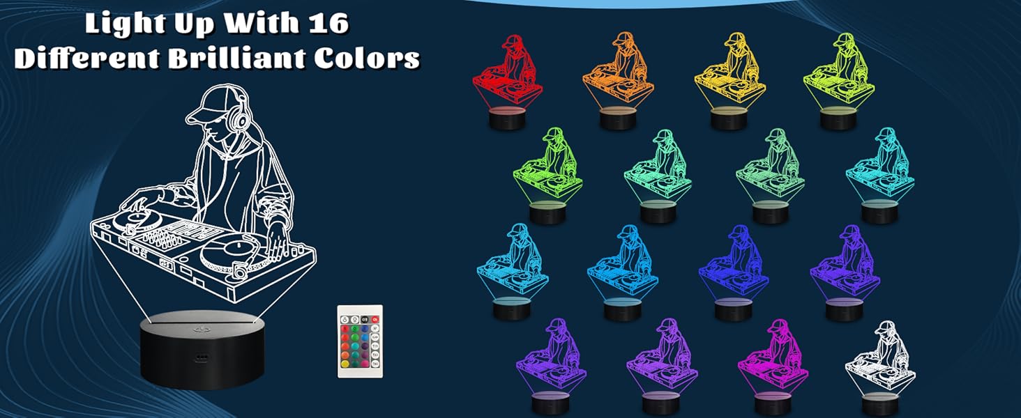DJ Night Light With 16 Colors