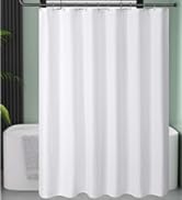 white waffle shower curtain