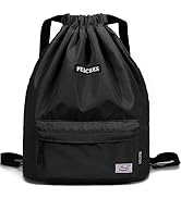 Peicees Waterproof Drawstring Sport Bag Lightweight Sackpack Backpack for Men and Women