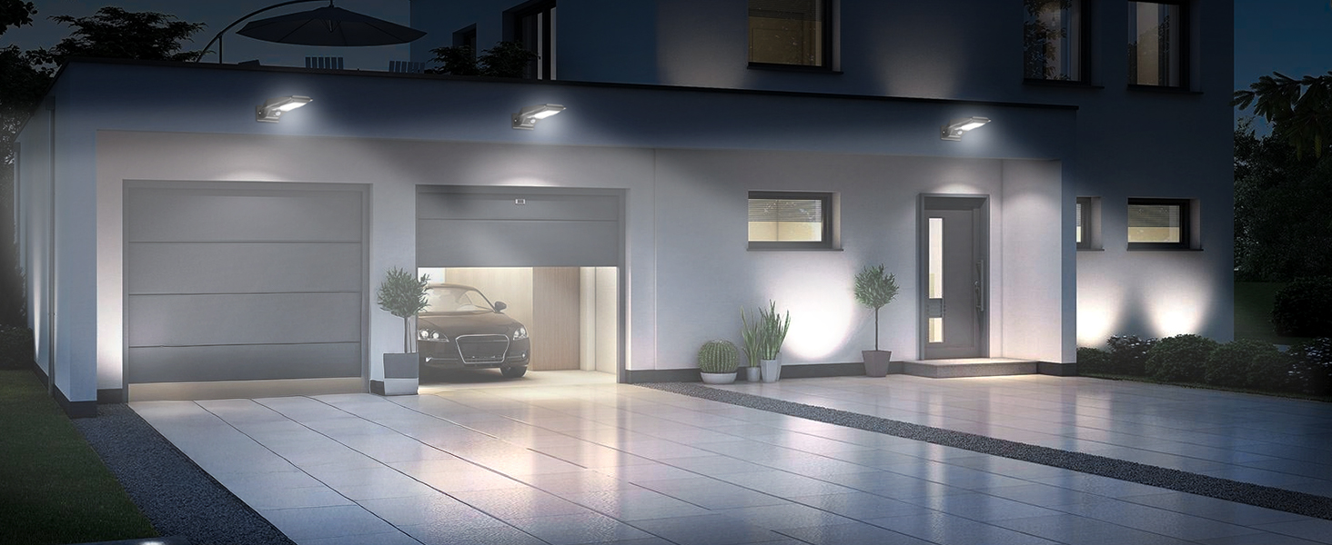 solar garage lights outdoor waterproof