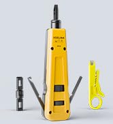 VCELINK Punch Down Impact Tool with 110 and 66 Blades, Network Wire Punch Down Impact Tool Kit,