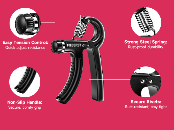 FitBeast Hand Grip Strengthener Workout Kit