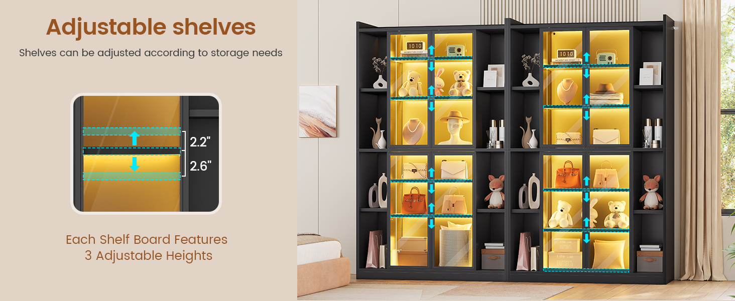 glass display cabinet