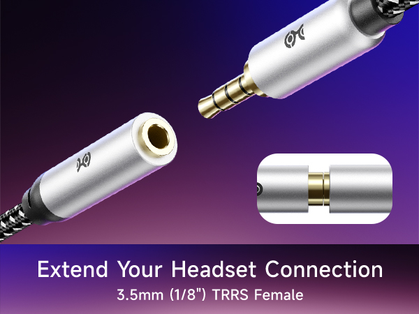 Gold-Plated Stereo Jack Cables – Tangle-Resistant Aux to Aux Cable for Home or Studio Use
