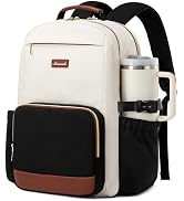 LOVEVOOK Laptop Backpack for Women with Pouch Pocket for Stanley Cup,15.6 Inch Laptop Bag Travel ...