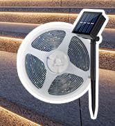 Solar Lights Outdoor 90LED Strip 9.8ft Decorative Path Waterproof for Patio Garden Decoration Chr...