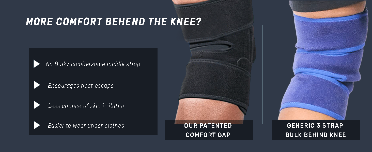 less bulk behnd the knee