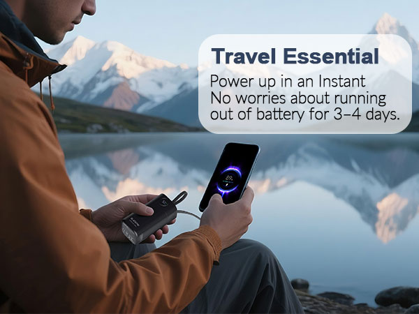 travel Fast Charging with LED Display for iPhone