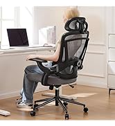 Sweetcrispy Ergonomic Desk Chair Office Chair, 300 LBS Home Mesh Office Desk Chairs with Wheels, ...