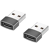 XiAyriky USB to USB C Adapter, Type A to USBC Male to Female Charger Cable Power Converter for Ch...
