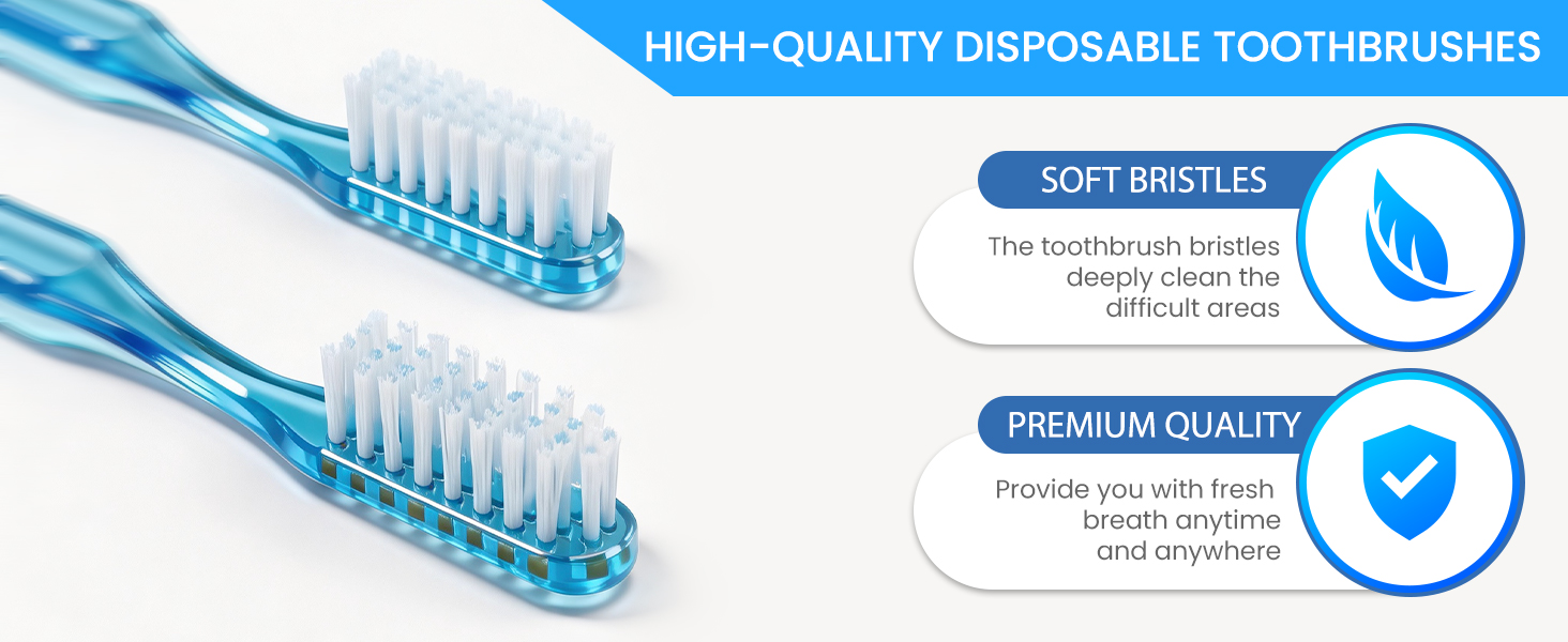 Disposable Toothbrushes with Toothpaste