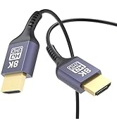 ZeniKon Ultra Thin HDMI Cable 2FT 8K, Short HDMI 2.1 Cable 2 Foot Flexible Slim HDMI Cord 48Gbps ...