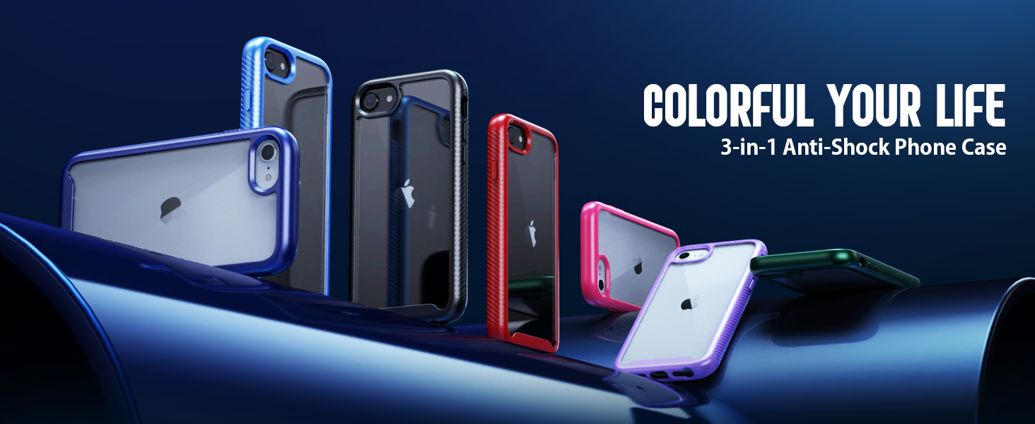 IDweel Armor Shockproof Case Build in Screen Protector 