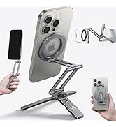 Lamicall for Magsafe Tripod Stand - [Triple Axis Foldable] Aluminium Magnetic Tripod for iPhone, ...