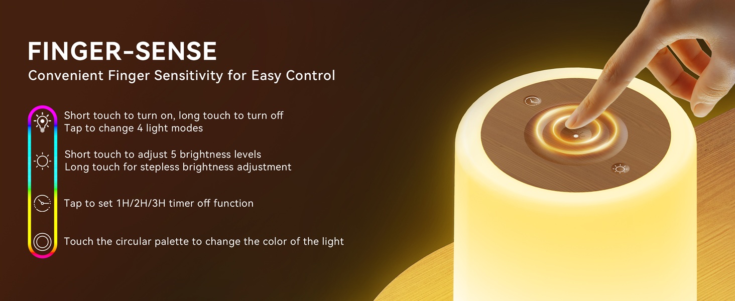 Auxmir Touch touch lamps for nightstand