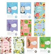 GUOYAOLIFU Collagen Face Mask 10 Sheet Facial Mask Collagen Face Mask Skin Care Facial Masks for ...