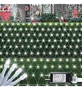 HEYFUNi Net Mesh Waterproof String Lights,360LED 13ft x 5ft Christmas Net Lights, 8 Modes,Connect...