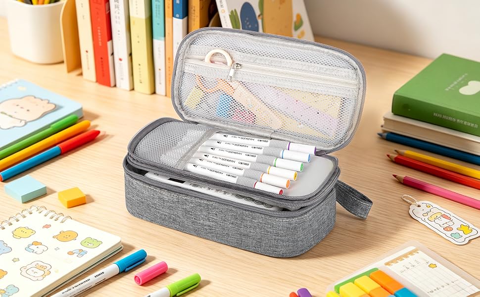 marker case art pens colored pencils crayons case