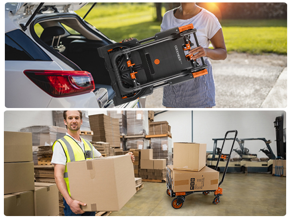 330LB Folding Hand Truck Heavy Duty Carrying
