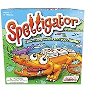 Junior Learning Spelligator Word Building Game, Ages 5-9, Phonemic Awareness, 75 Letter Tiles