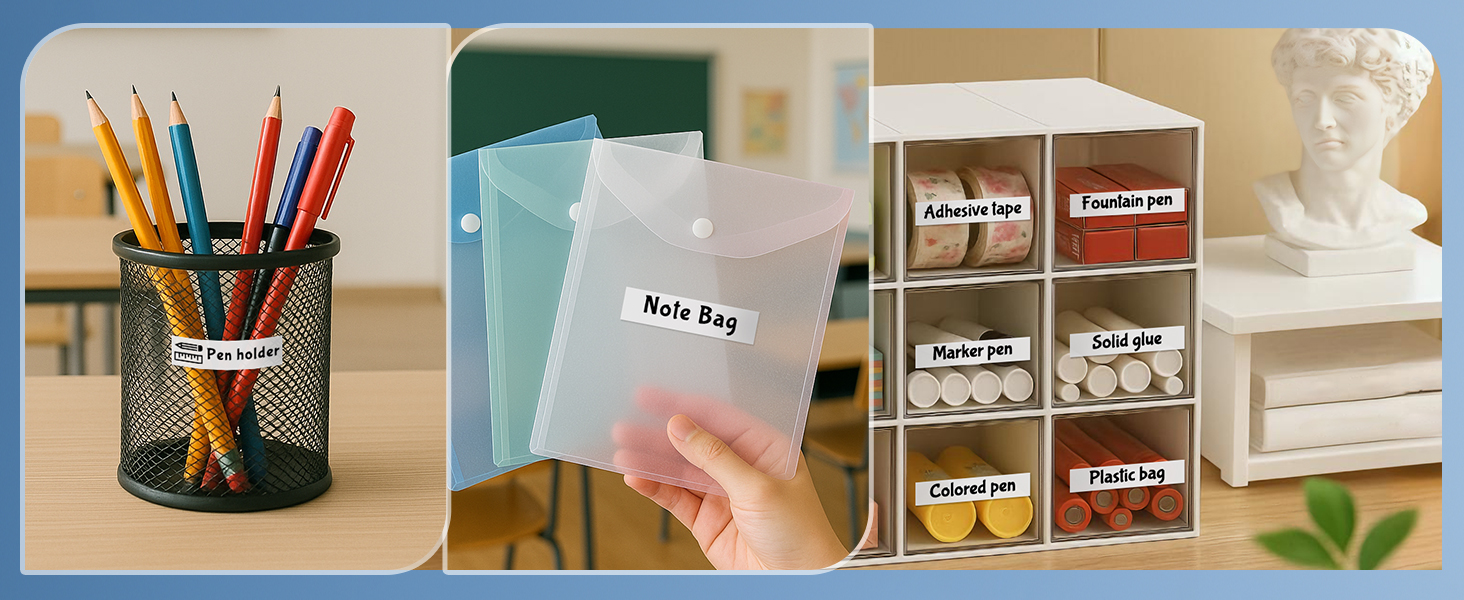 Compatible with Brother P-Touch PT-D210 D220 1280 H110 1880 D400 P710BT Label maker Refills