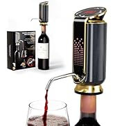 Newise Luxurious 3-in-1 Electric Wine Aerator, Dispenser &amp; Vacuum Pump - Wine Preservation System...