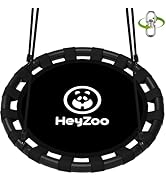HeyZoo Saucer Swing, 40 Inch Swing Sets for Backyard and Outdoor Playground, 900lbs Weight Capaci...