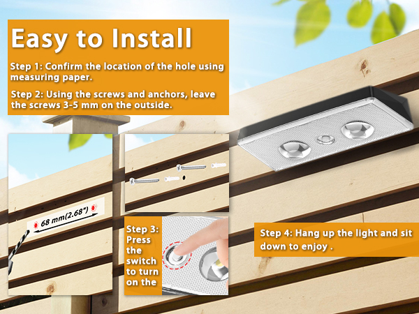 SunFlickt Solar Fence Lights