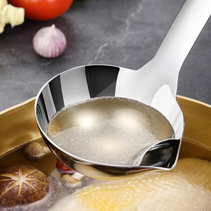 Stainless Steel Soup Ladle With Oil Separator a+2
