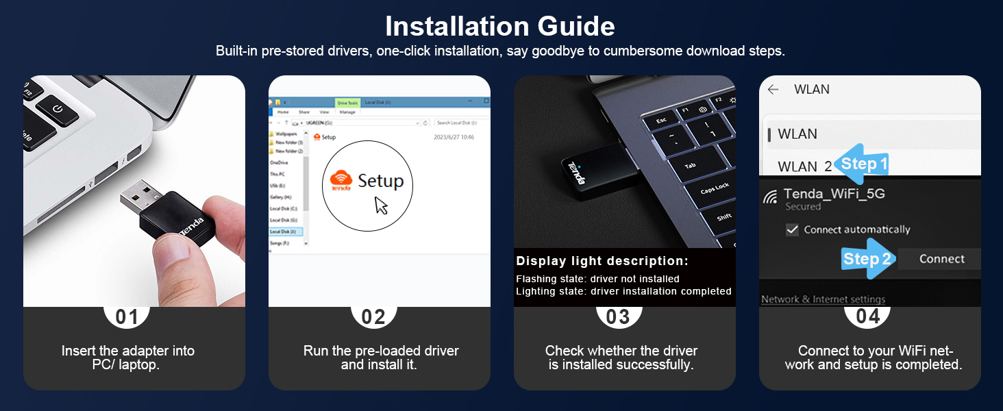 Tenda AX900 WiFi 6 USB Adapter