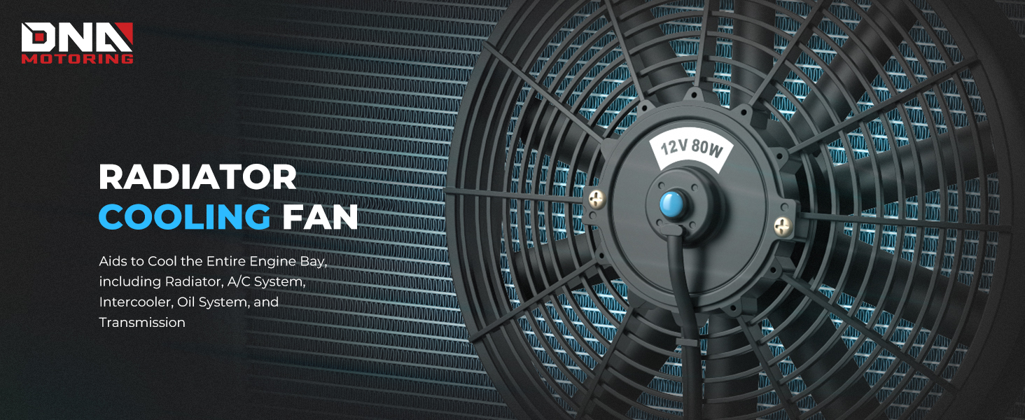 Electric Cooling Slim Radiator Fan