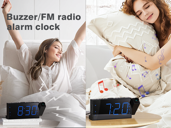 Projection Alarm Clock Radio