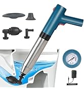 FlyfreeU Electric Toilet Plunger, High Pressure Air Plunger for Bathroom, Splash-Free Drain Toile...