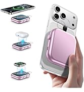MIZUIA Small Portable Charger - for MagSafe Battery Pack 6000mAh, 3-in-1 Magnetic Wireless PowerB...