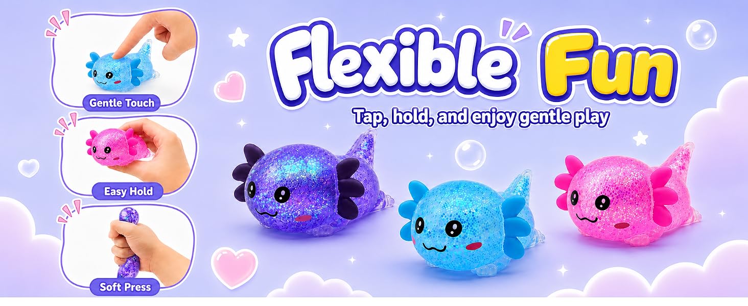 Axolotl Squishy Toy