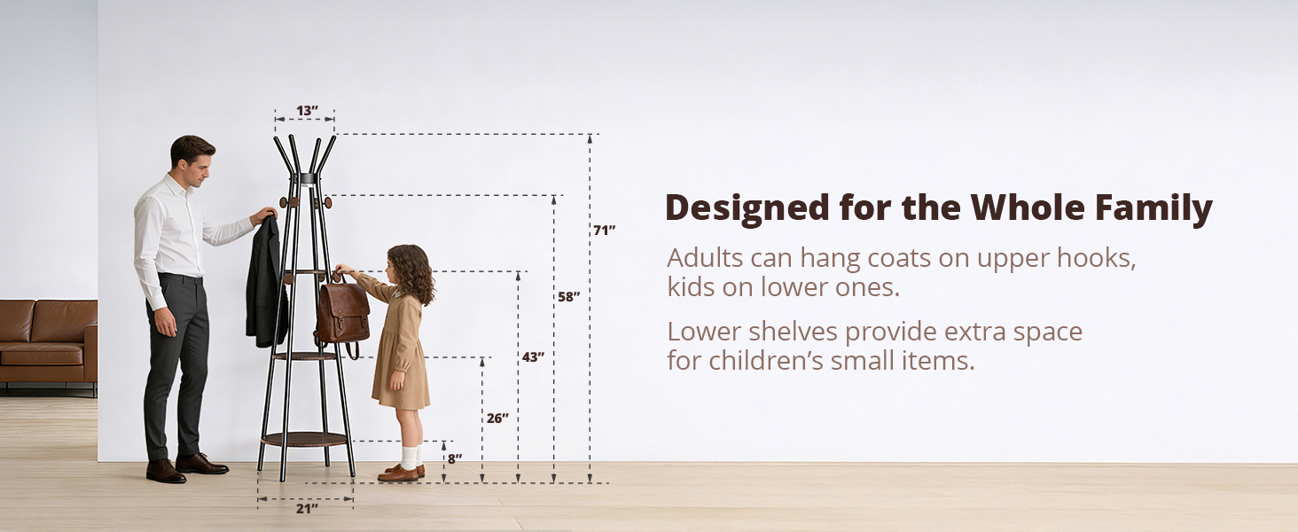 Free-Standing Coat Rack