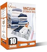 AirBaker Vacuum Storage Bags, Vacuum Seal Bags for Clothing &amp; Bedding, Space Saver Bags for Organ...