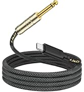 J&amp;D USB C to 6.35 mm 1/4 inch TS Guitar Audio Cable, Audio Recording, Bass, Electronic Piano Micr...