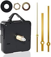 Silent Quartz Clock Mechanism Kit, High Torque Long Shaft Replacement Clock Movement for DIY Wall...
