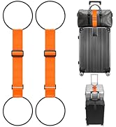 Aoahaiy Elastic Fastening Belt for Luggage, Upgraded 2 in 1 Connector Straps for Suitcases, Adjus...