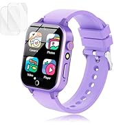 Luyiilo Kids Games Watch, with 26 Puzzle Games, Touch Screen, HD Camera, Alarm Clock, Toys for Ag...