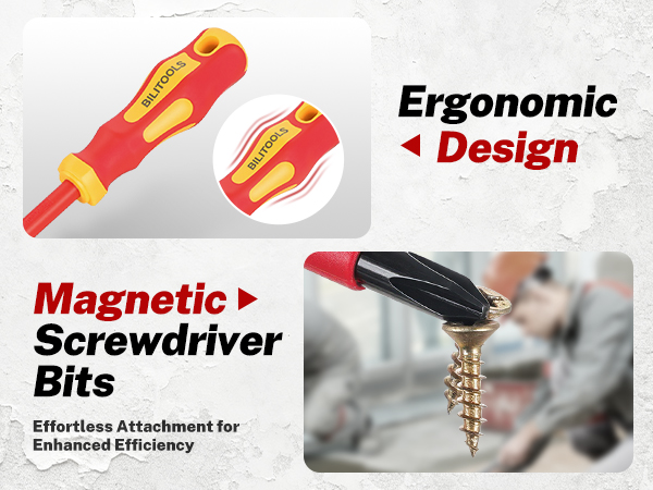 Electrician Magnetic Phillips Slotted Pozidriv Tips