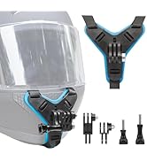 Haoyou Helmet Chin Mount Strap Compatible with Gopro Hero 13 12 11 10 9 8 7, Motorcycle Helmet Ex...