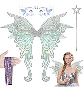Fairy Wings Adult Women, Butterfly Angle Wings Fairy Costume for Woman Girls, Fairy Accessories f...