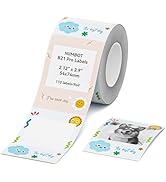 NIIMBOT Photo Labels for B21 Pro/B1 Pro/B2 Pro Label Maker, 2.13'' x 2.91''(54 x 74mm), Thermal P...