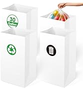 Moryimi 4 Pack Portable Disposable Trash Cans for Parties, 30 Gallon Extra Large Trash Cans for P...