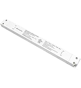 HitLights 60W Dimmable LED Driver Transformer, Power Supply 100-277V AC to 12V DC, 5A, Compatible...