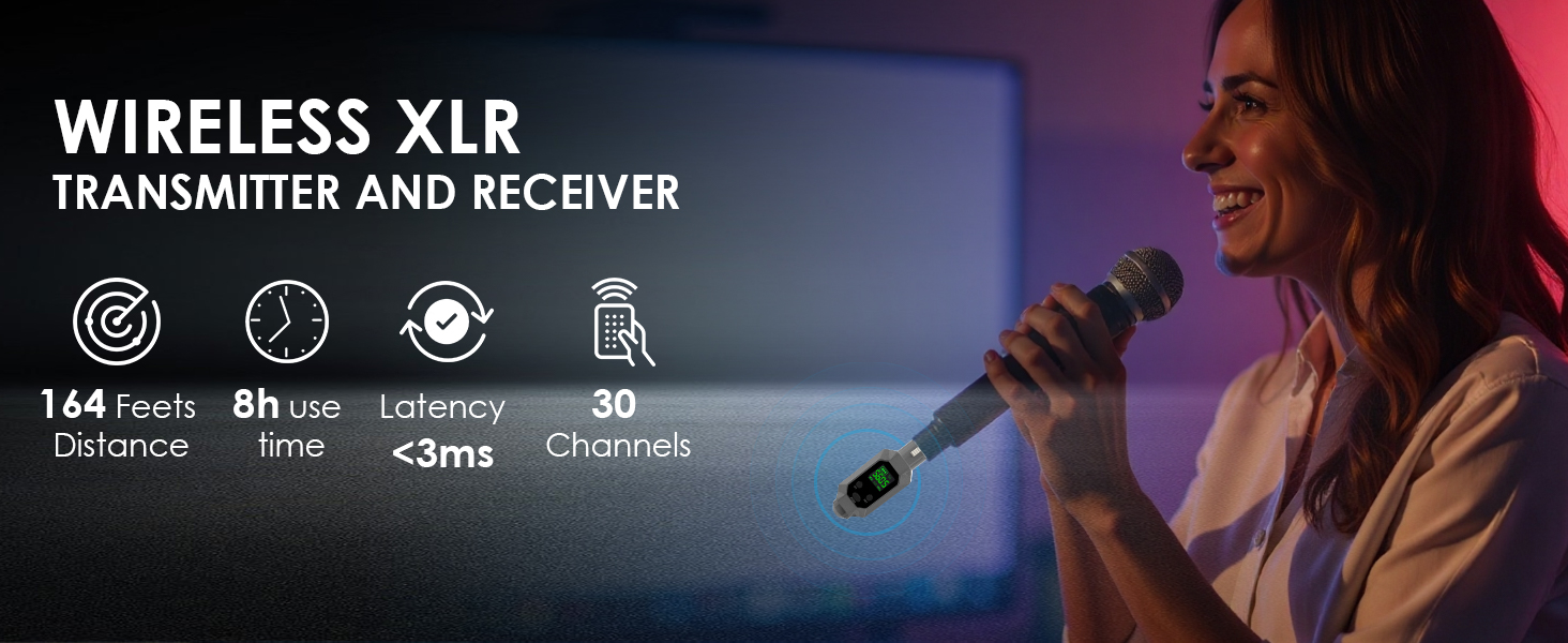 wireless xlr transmitter and receiver