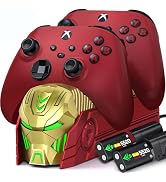 Upgraded Controller Charger Station with 2x5520mWh Rechargeable Battery Pack for Xbox One/Series ...